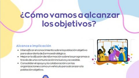 ¿Cómo vamos a alcanzar los objetivos?: alcance e implicación, reducción de los obstáculos, maximización del impacto, compromiso y generalización de la inclusión